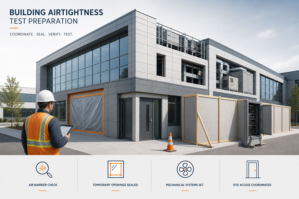 Large Building Airtightness Testing Checklist
